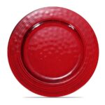 PRATO MARCADOR 28CM VERMELHO