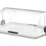 EXPOSITOR COM TAMPA BASCULANTE ROLL TOP