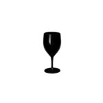 COPO PRETO VINHO / ÁGUA 25CL